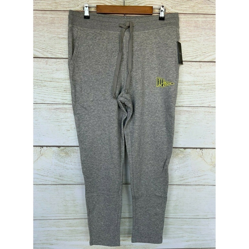 Hurley Jogger Pants Mens Large Dark Heather University Taper Fleece Jogger New L